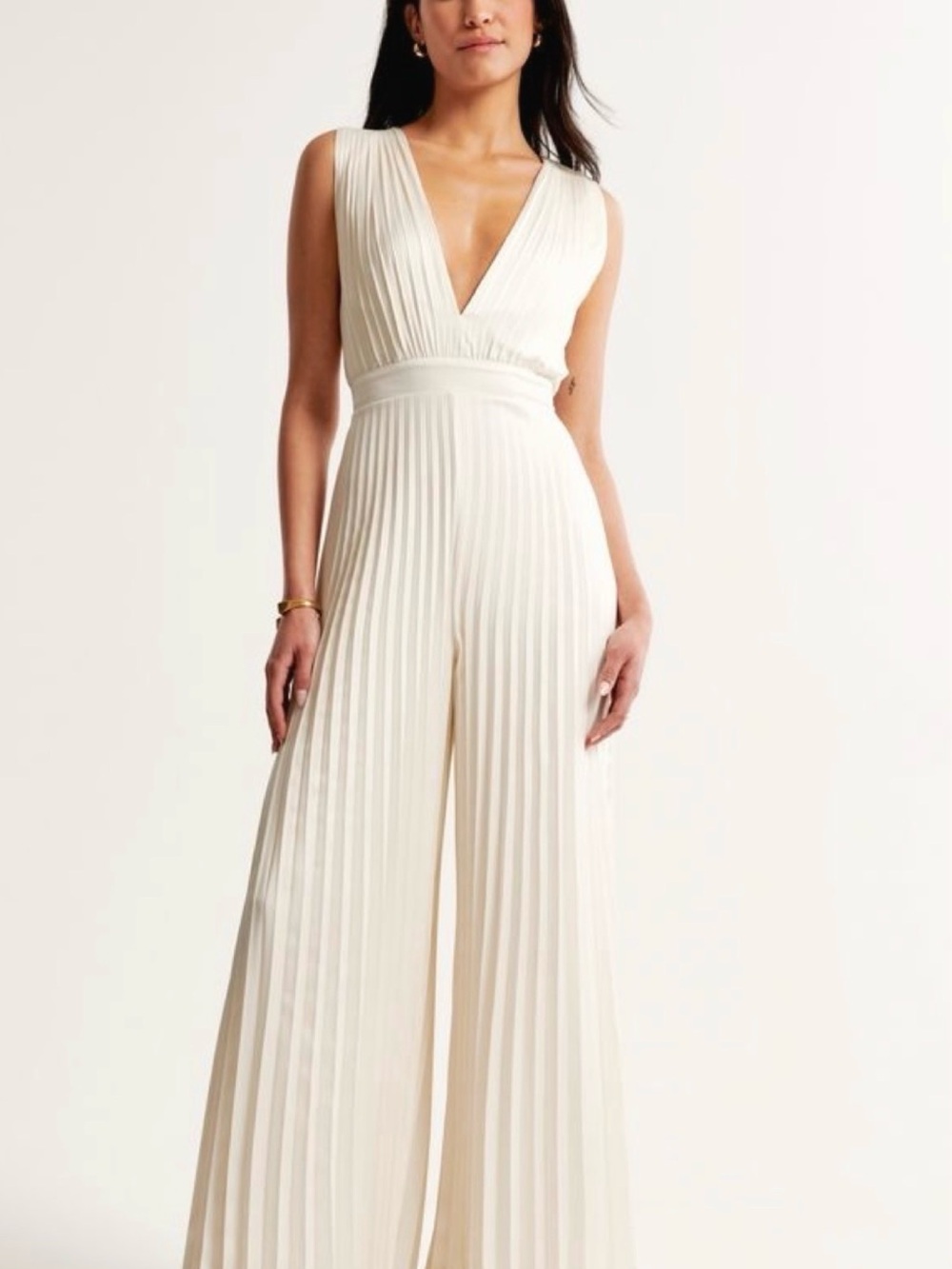 Abercrombie & Fitch Giselle Pleated Jumpsuit